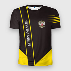Мужская спорт-футболка Swimmer: Russia