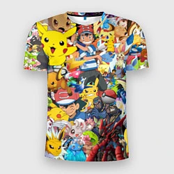 Мужская спорт-футболка Pokemon Bombing