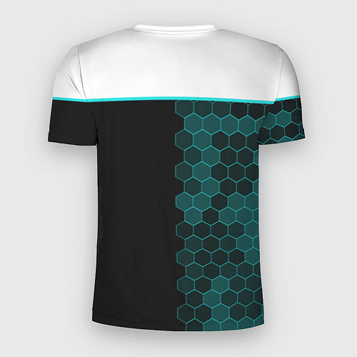 Мужская спорт-футболка Detroit: Cyber Hexagons / 3D-принт – фото 2