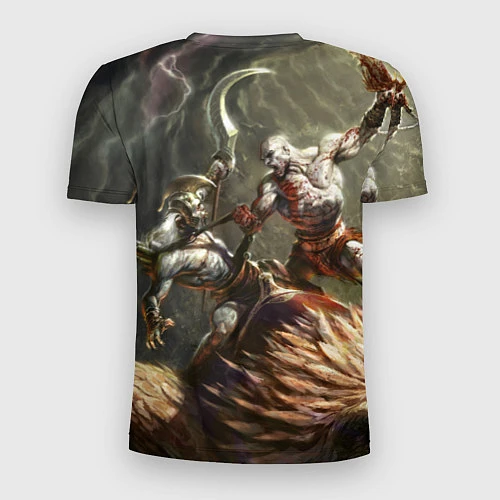 Мужская спорт-футболка Кратос: Бог войны / 3D-принт – фото 2