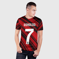 Футболка спортивная мужская Ronaldo 7: Red Sport, цвет: 3D-принт — фото 2