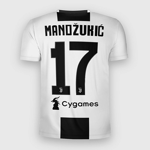 Мужская спорт-футболка Mandzukic home 18-19 / 3D-принт – фото 2