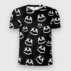 Мужская спорт-футболка Marshmello: Black Pattern