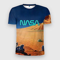 Мужская спорт-футболка NASA on Mars