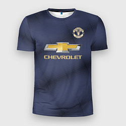 Футболка спортивная мужская Manchester United away 18-19, цвет: 3D-принт