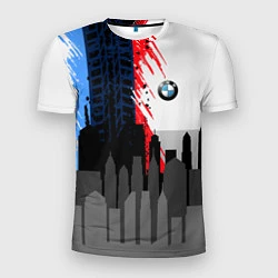 Футболка спортивная мужская BMW: Speed City, цвет: 3D-принт