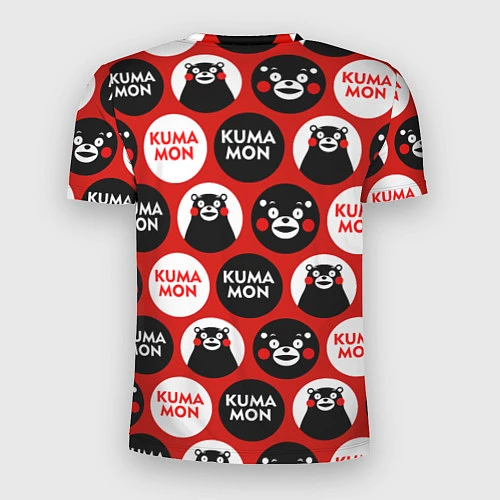 Мужская спорт-футболка Kumamon Pattern / 3D-принт – фото 2