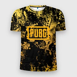 Мужская спорт-футболка PUBG: Yellow Marble