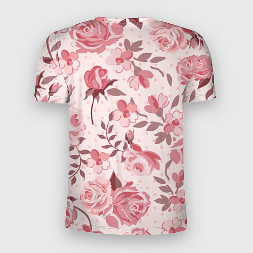 Мужская спорт-футболка BTS: Pink Roses / 3D-принт – фото 2