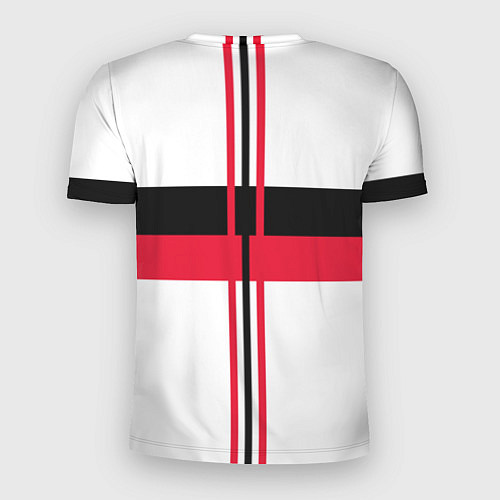 Мужская спорт-футболка AC Milan: White Form / 3D-принт – фото 2