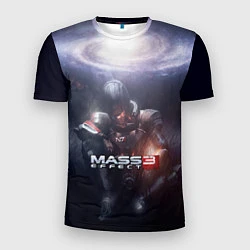 Футболка спортивная мужская Mass Effect 3, цвет: 3D-принт