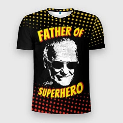 Мужская спорт-футболка Stan Lee: Father of Superhero