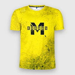 Мужская спорт-футболка Metro Exodus: Yellow Grunge