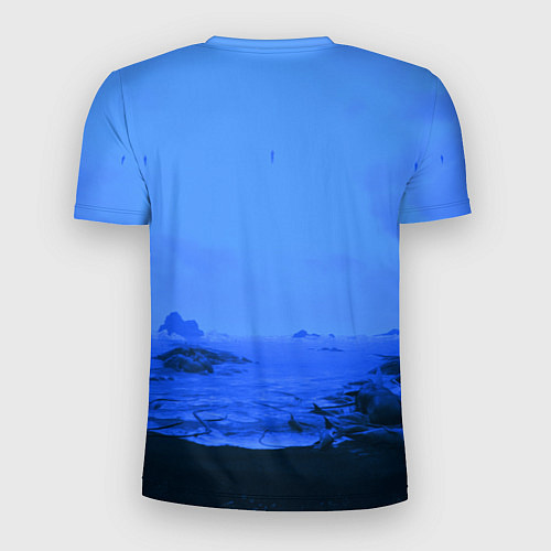 Мужская спорт-футболка Death Stranding: Blue Heaven / 3D-принт – фото 2