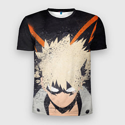 Мужская спорт-футболка KATSUKI BAKUGOU рыжее из головы
