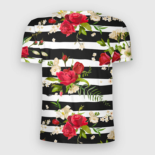 Мужская спорт-футболка Розы и орхидеи / 3D-принт – фото 2