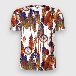 Мужская спорт-футболка Бохо перья