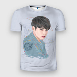 Футболка спортивная мужская Jeon Jungkook, цвет: 3D-принт