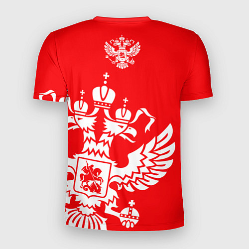 Мужская спорт-футболка Красная Россия / 3D-принт – фото 2