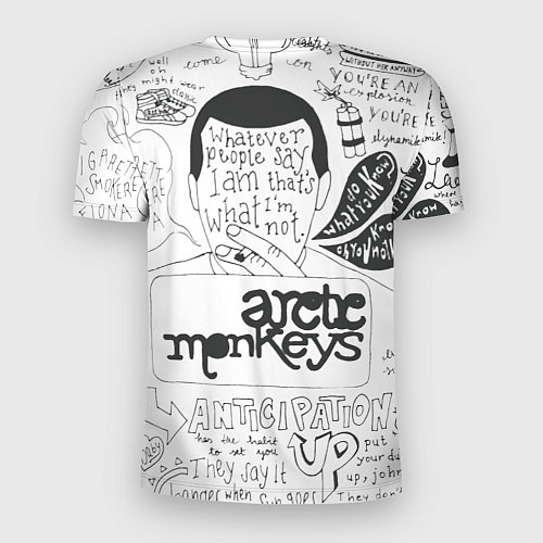 Мужская спорт-футболка Arctic Monkeys: Up / 3D-принт – фото 2