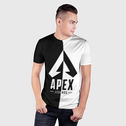 Футболка спортивная мужская Apex Legends: Black & White, цвет: 3D-принт — фото 2