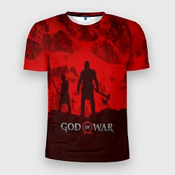 Футболка спортивная мужская God of War: Blood Day, цвет: 3D-принт