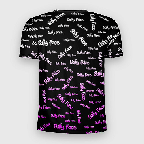 Мужская спорт-футболка Sally Face: Violet Pattern / 3D-принт – фото 2