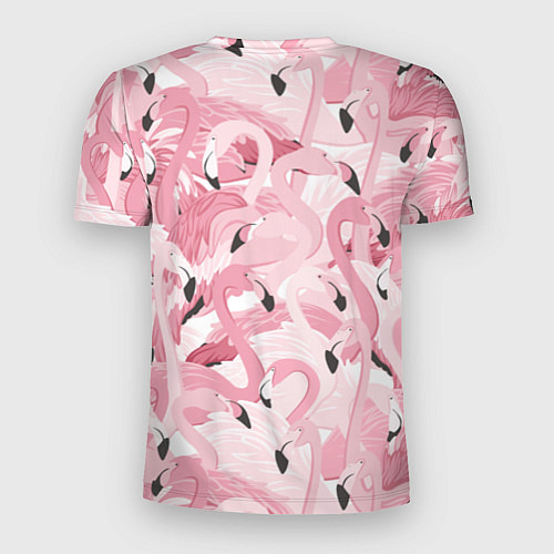 Мужская спорт-футболка Розовый фламинго / 3D-принт – фото 2