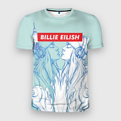 Футболка спортивная мужская Billie Eilish Music, цвет: 3D-принт