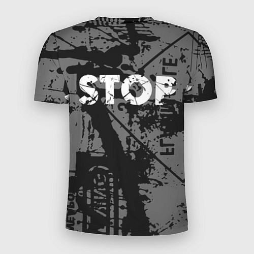 Мужская спорт-футболка Stop Covid 19! / 3D-принт – фото 2