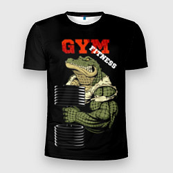 Мужская спорт-футболка GYM fitness crocodile