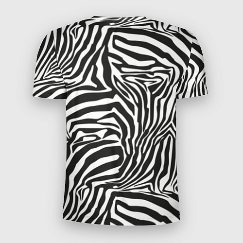 Мужская спорт-футболка Полосы шкура зебры / 3D-принт – фото 2