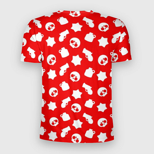Мужская спорт-футболка Brawl Stars: Red & White / 3D-принт – фото 2