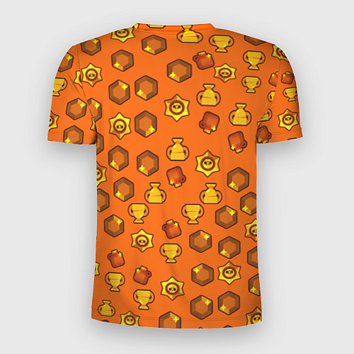 Мужская спорт-футболка Brawl Stars: Orange Team / 3D-принт – фото 2