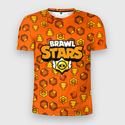 Мужская спорт-футболка Brawl Stars: Orange Team