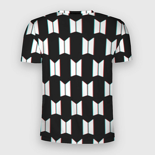 Мужская спорт-футболка BTS: Black Pattern / 3D-принт – фото 2