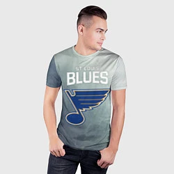 Футболка спортивная мужская St Louis Blues, цвет: 3D-принт — фото 2