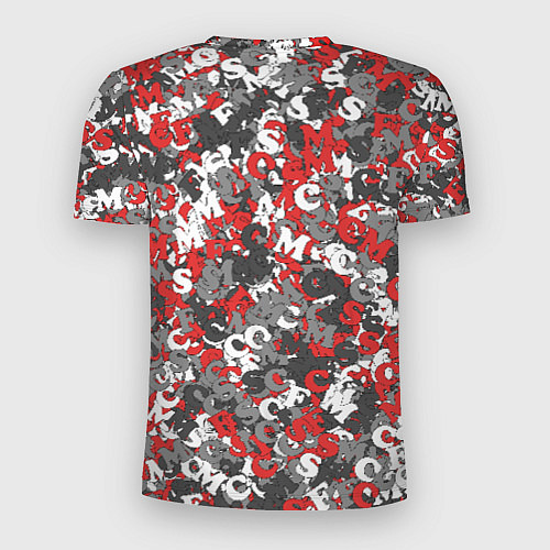 Мужская спорт-футболка Камуфляж с буквами F C S M / 3D-принт – фото 2