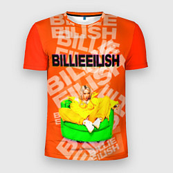 Мужская спорт-футболка Billie Eilish: Orange Mood