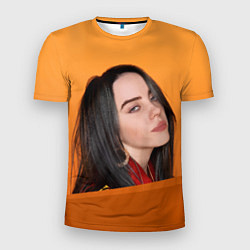 Мужская спорт-футболка BILLIE EILISH: Orange Mood