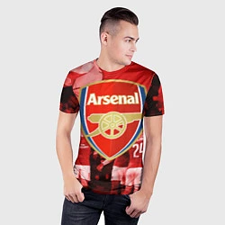 Футболка спортивная мужская Arsenal, цвет: 3D-принт — фото 2