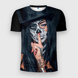 Мужская спорт-футболка Девушка halloween