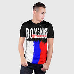 Футболка спортивная мужская Boxing from Russia, цвет: 3D-принт — фото 2