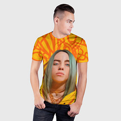 Футболка спортивная мужская Billie Eilish, цвет: 3D-принт — фото 2