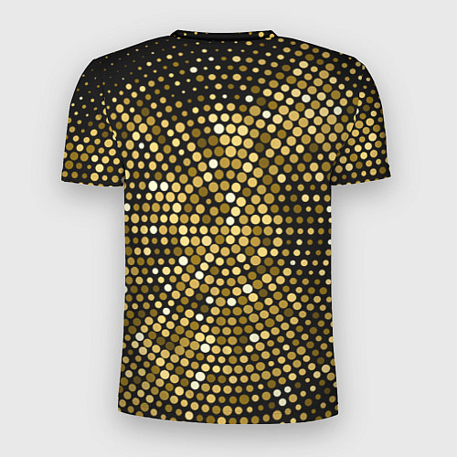 Мужская спорт-футболка Золотые блестящие блестки / 3D-принт – фото 2