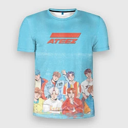 Мужская спорт-футболка Ateez K-pop