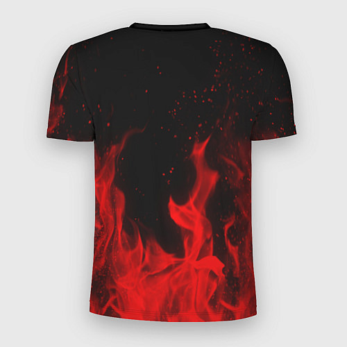 Мужская спорт-футболка LINDEMANN: Red Fire / 3D-принт – фото 2