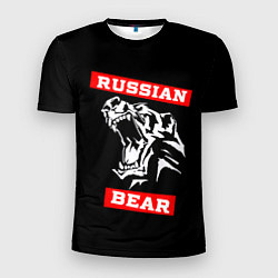 Футболка спортивная мужская RUSSIAN BEAR - WILD POWER, цвет: 3D-принт