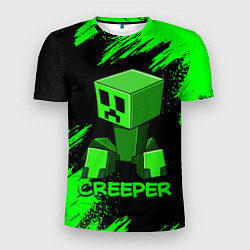 Футболка спортивная мужская MINECRAFT CREEPER, цвет: 3D-принт