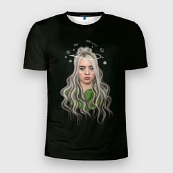 Футболка спортивная мужская Billie Eilish Black Art, цвет: 3D-принт